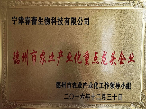 德州市农业产业化重点龙头企业